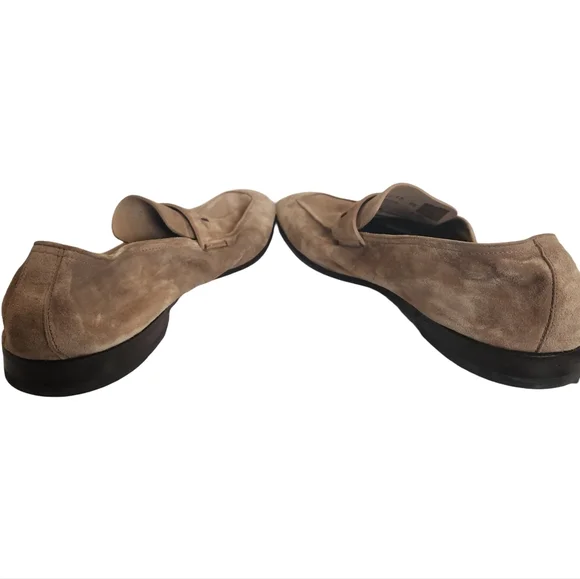 Zegna - L'asola Suede Loafers - Neutrals - Picture 6 of 8